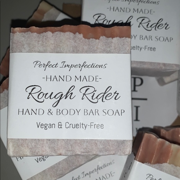 Rough Rider Genuine Leather Hand Body and Bar Soap Handmade - Picture 3 of 17